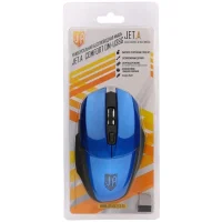 Мышь Jet.A Comfort OM-U38G (черный/синий) фото 4